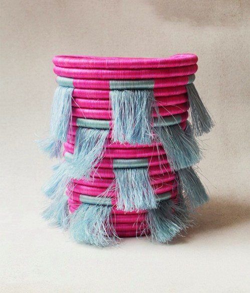 Eyelash Fringe Catch-All from Indego Africa - Colourful and strange, this container reminds me of the strange and beautiful creatures in movies such as The Dark Crystal or Labyrinth. Made from locally grown and hand-woven sweetgrass, all profits fund educational training programs for the female artisans