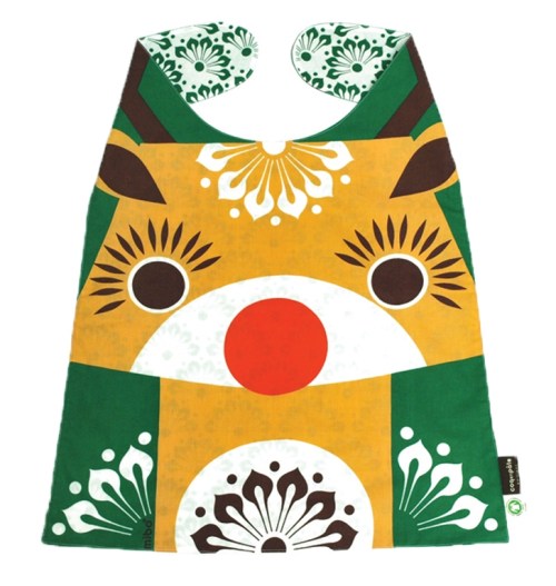 Giant Reindeer Bib from Little Frenchy -Such a striking and distinctive reindeer design on this 100% certified organic cotton bib for kids aged 2 to 4